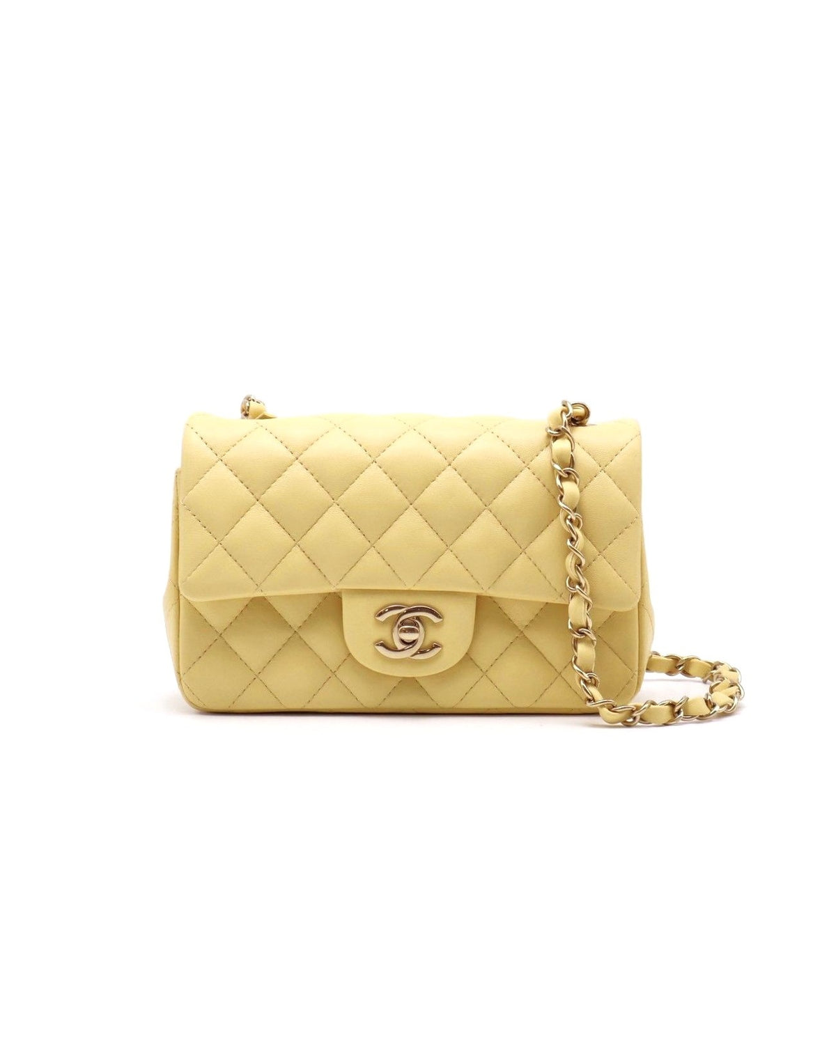 CHANEL 經典口蓋包Mini CF20 - 小雞黃金