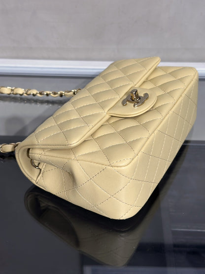 CHANEL 經典口蓋包Mini CF20 - 小雞黃金