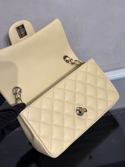 CHANEL 經典口蓋包Mini CF20 - 小雞黃金