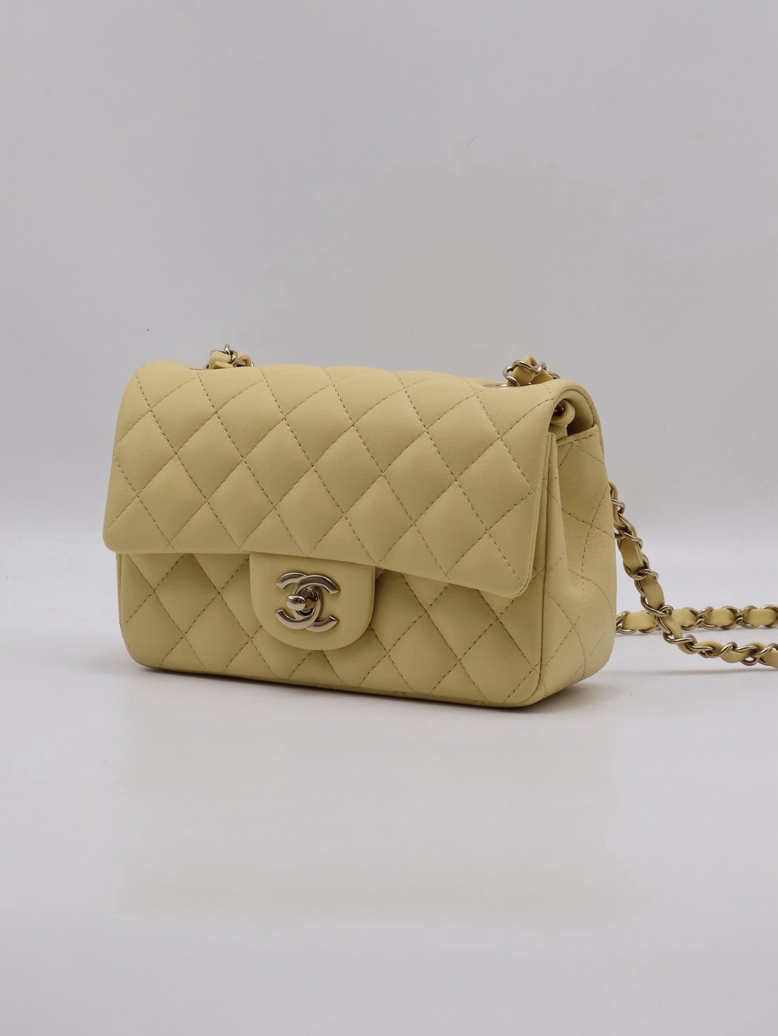 CHANEL 經典口蓋包Mini CF20 - 小雞黃金