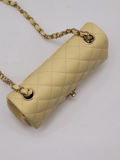 CHANEL 經典口蓋包Mini CF20 - 小雞黃金