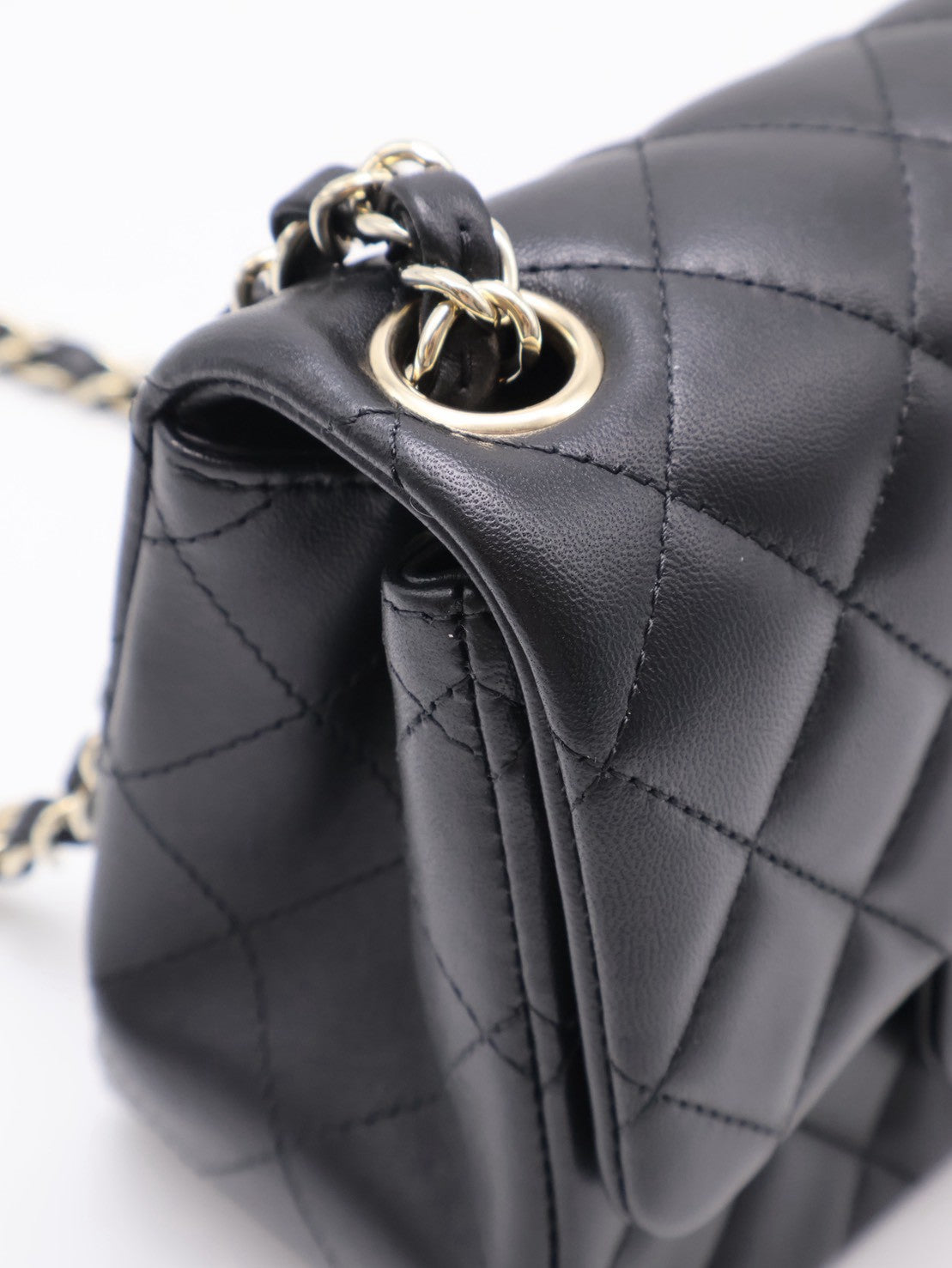 CHANEL 經典口蓋包方胖子 17 - 黑金