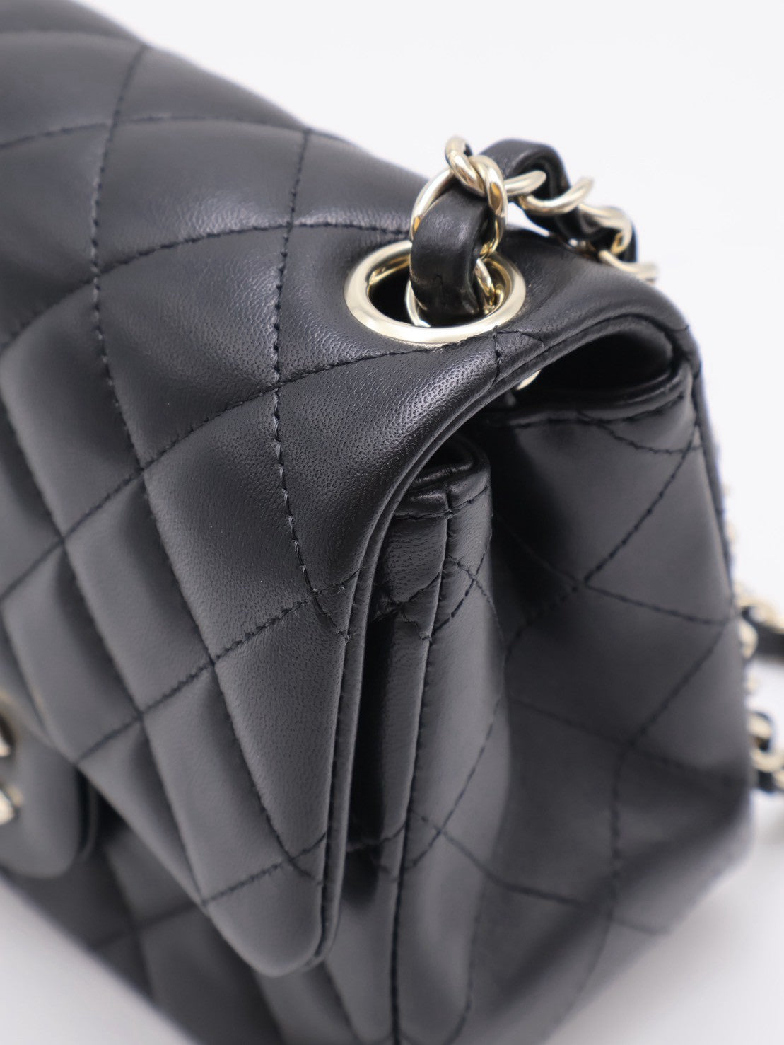 CHANEL 經典口蓋包方胖子 17 - 黑金