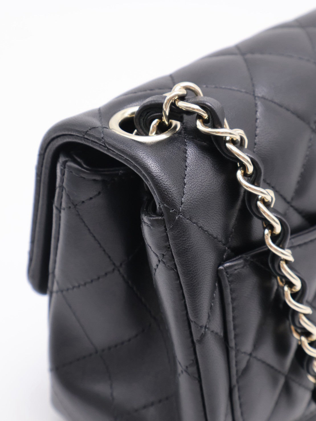 CHANEL 經典口蓋包方胖子 17 - 黑金