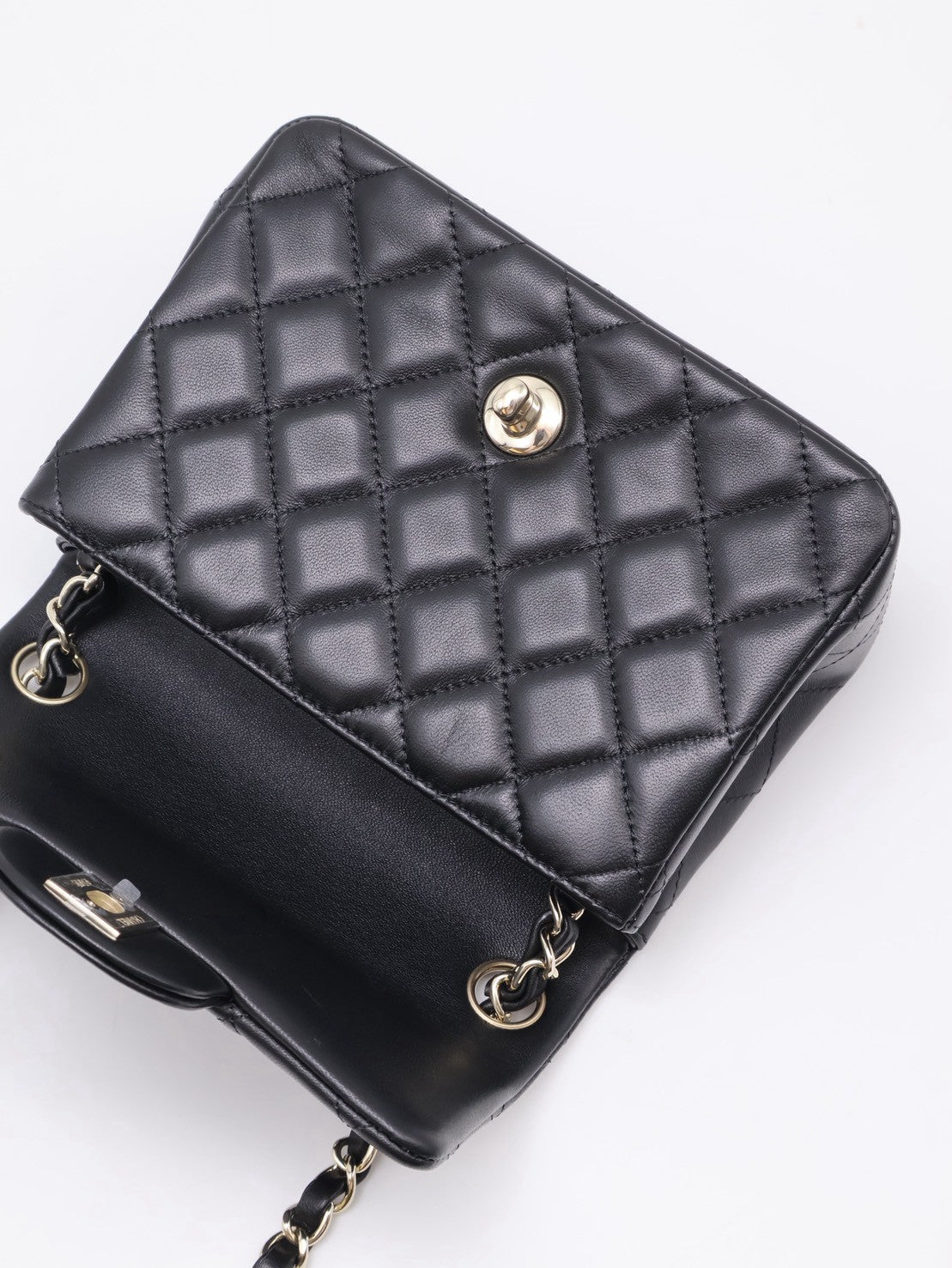 CHANEL 經典口蓋包方胖子 17 - 黑金