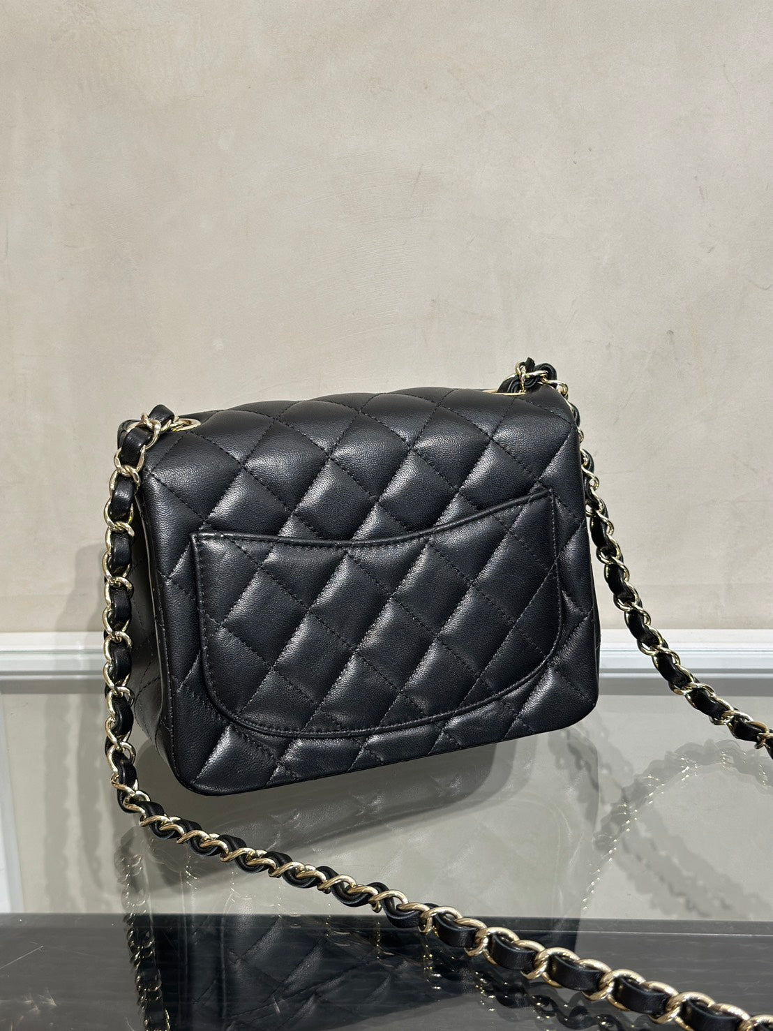 CHANEL 經典口蓋包方胖子 17 - 黑金