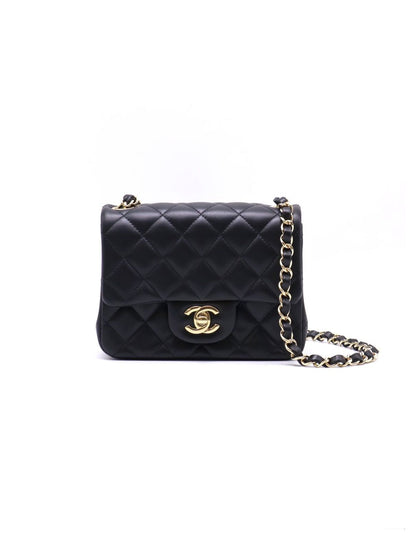 CHANEL 經典口蓋包方胖子 17 - 黑金