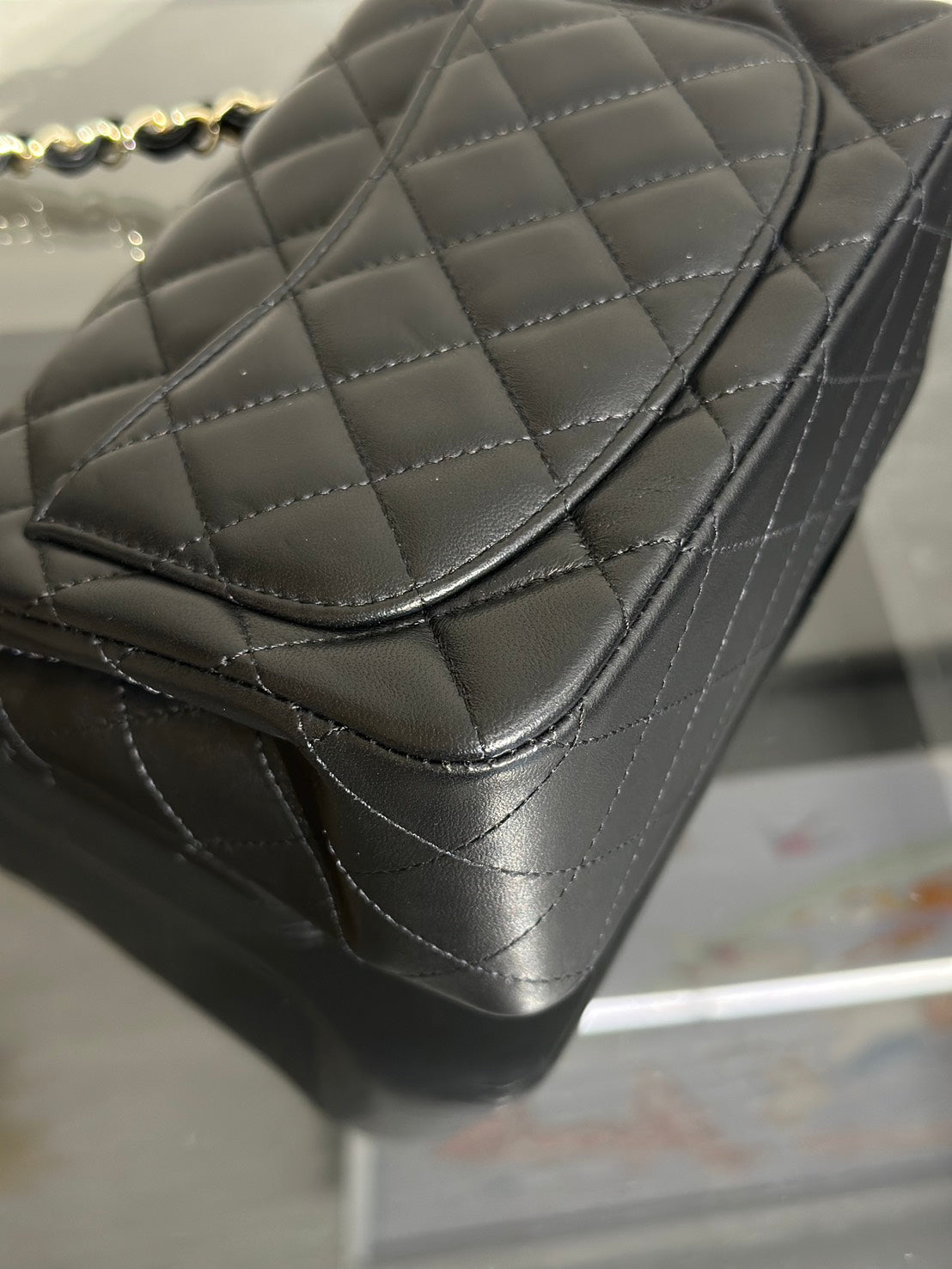 CHANEL 經典口蓋包方胖子 17 - 黑金