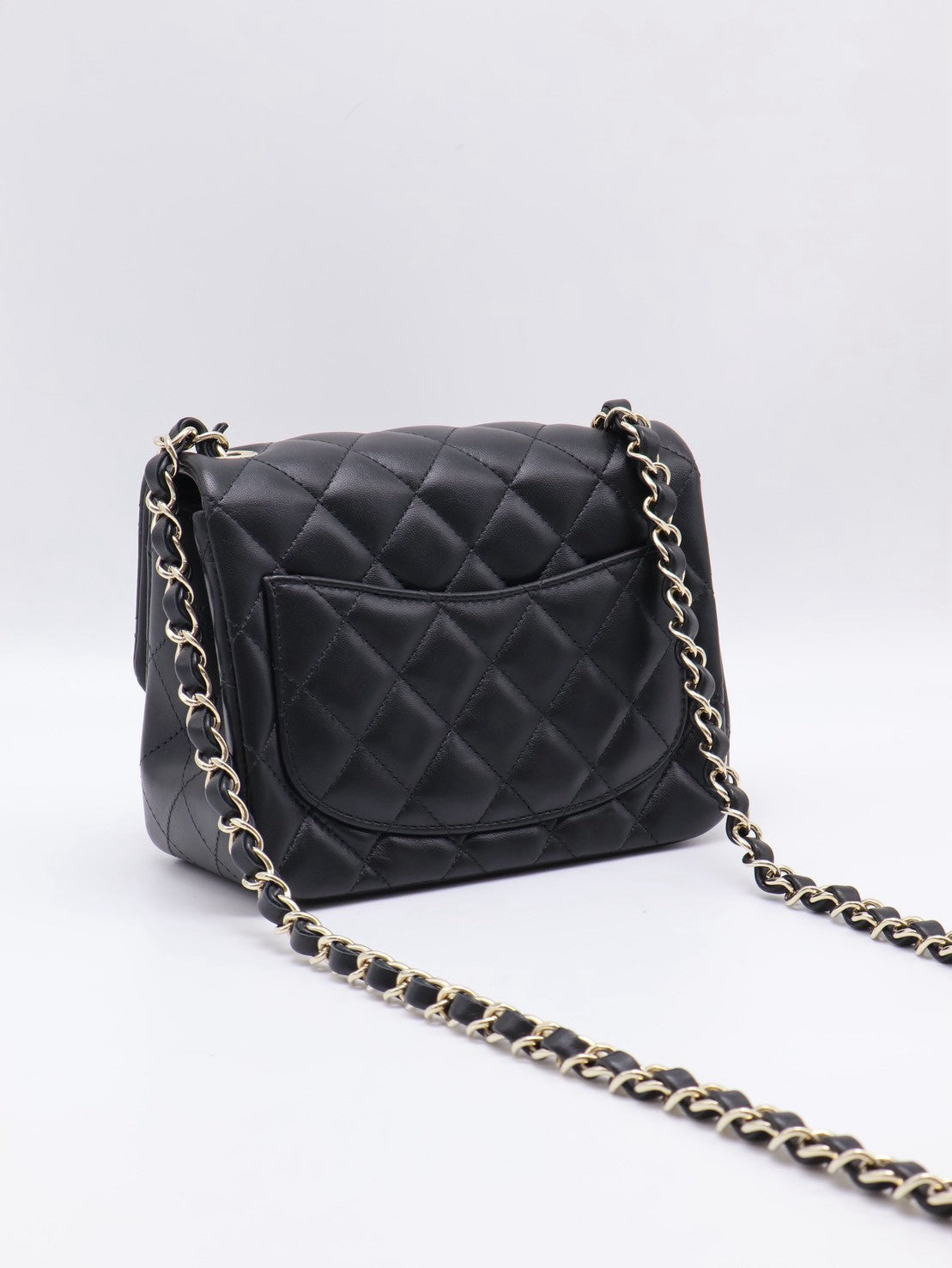 CHANEL 經典口蓋包方胖子 17 - 黑金