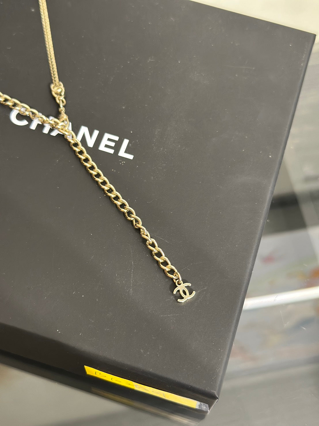 CHANEL 五花項鍊 - 淡金