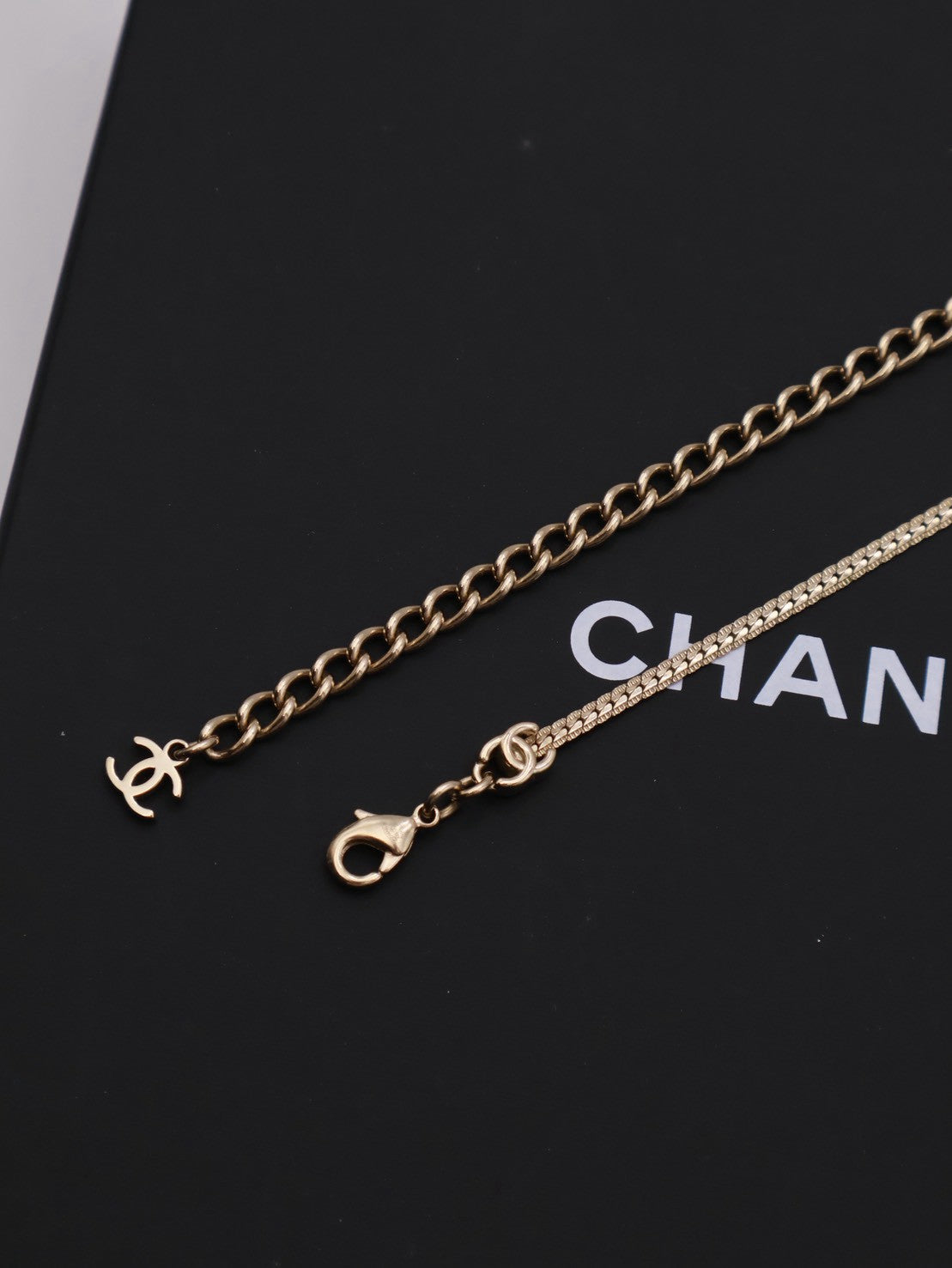 CHANEL 五花項鍊 - 淡金