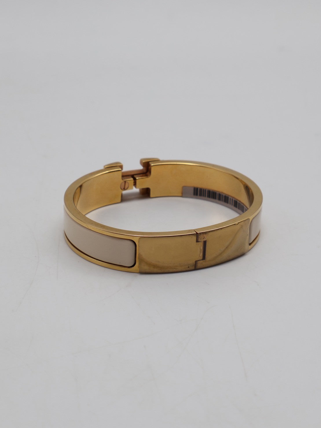 HERMES Clic H手環 - 米白玫瑰金