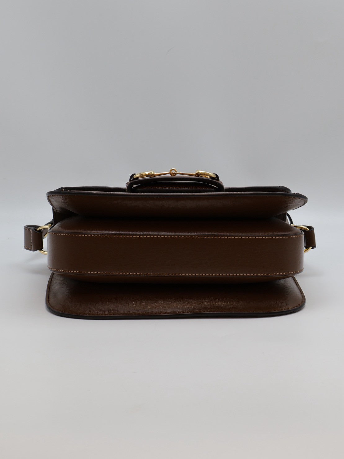 GUCCI Horsebit 1955馬銜釦馬鞍包 - 中號棕