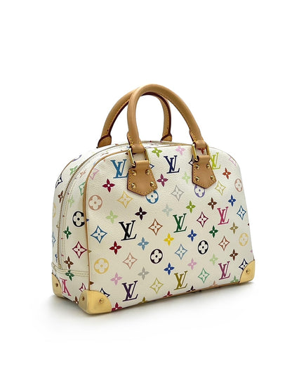 【二手商品】LOUIS VUITTON x 村上隆聯名白三彩鉚釘小珍包