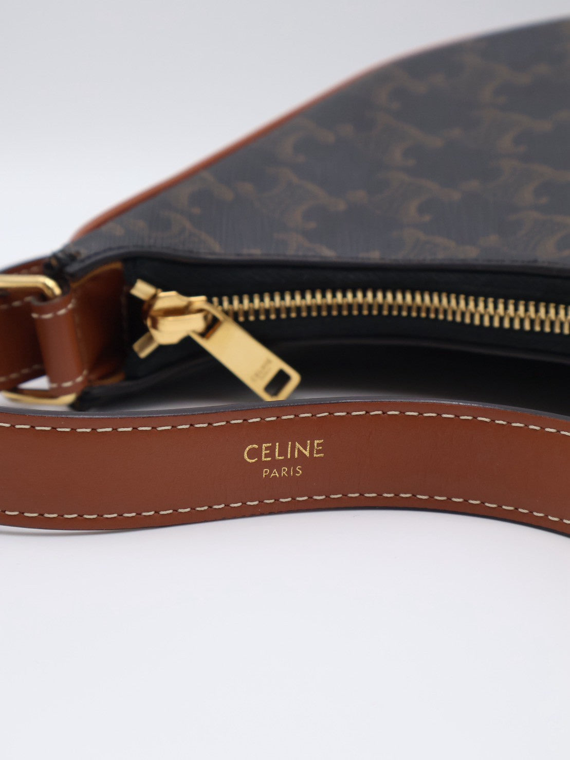 CELINE 凱旋帆布AVA腋下包 - 黑