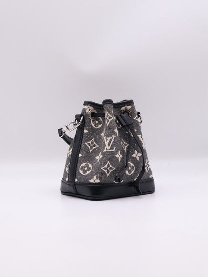 LOUIS VUITTON Nano Noe - 單寧刺繡