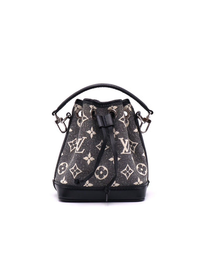 LOUIS VUITTON Nano Noe - 單寧刺繡
