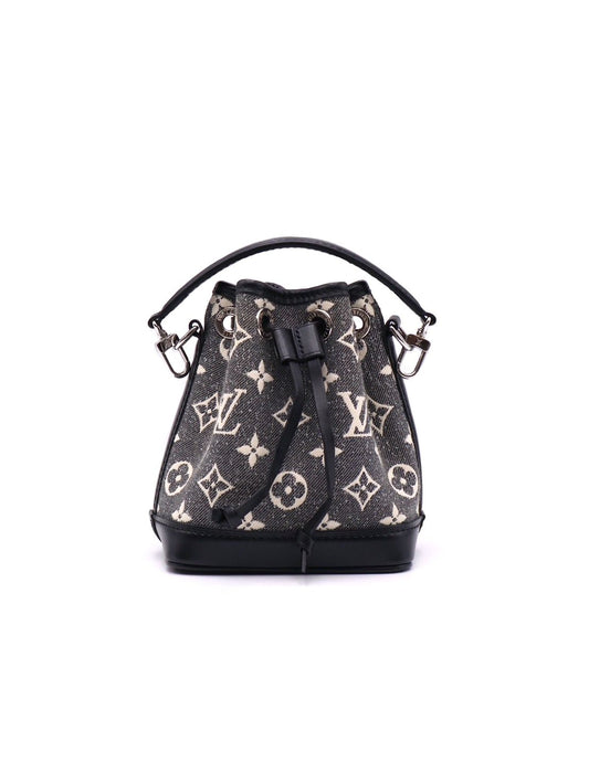 LOUIS VUITTON Nano Noe - 單寧刺繡