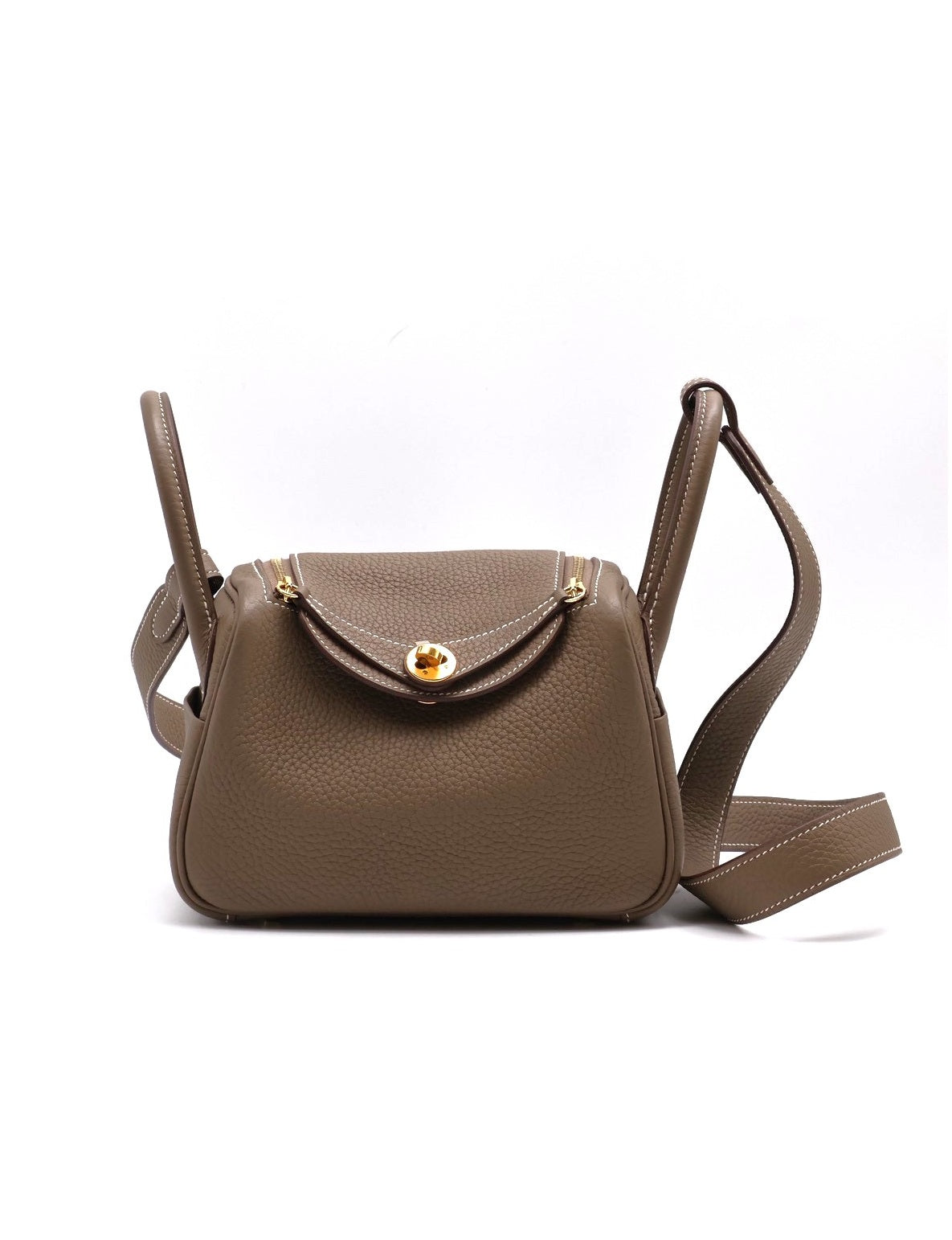 HERMES Mini Lindy - Etoupe 18 大象灰金 Z