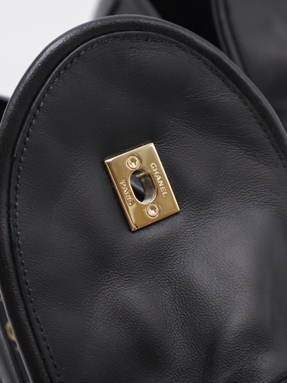 CHANEL Loafers 小羊皮樂福鞋 - 黑金 39