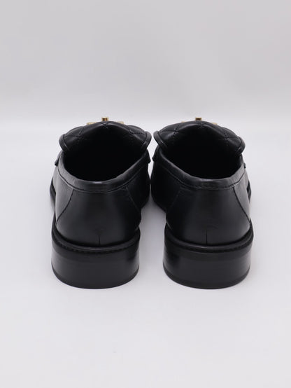 CHANEL Loafers 小羊皮樂福鞋 - 黑金 39