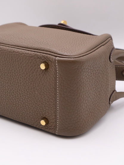 HERMES Mini Lindy - Etoupe 18 大象灰金 Y