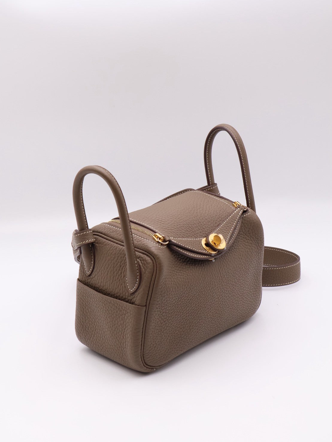 HERMES Mini Lindy - Etoupe 18 大象灰金 Y