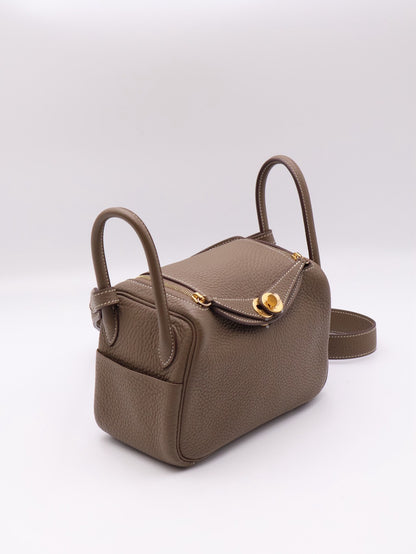 HERMES Mini Lindy - Etoupe 18 大象灰金 Y