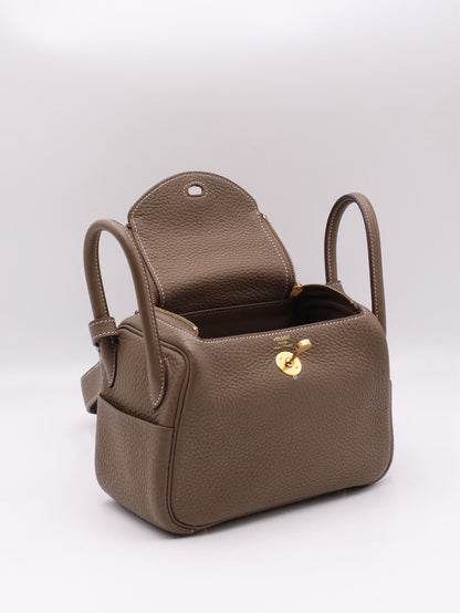 HERMES Mini Lindy - Etoupe 18 大象灰金 Y
