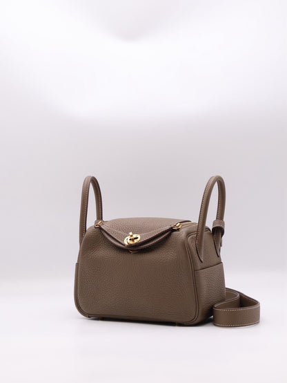 HERMES Mini Lindy - Etoupe 18 大象灰金 Y
