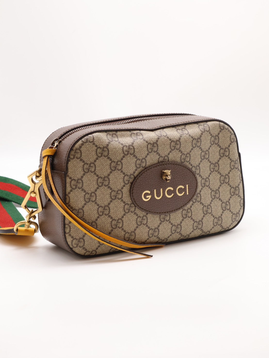GUCCI Superme虎頭老花相機包