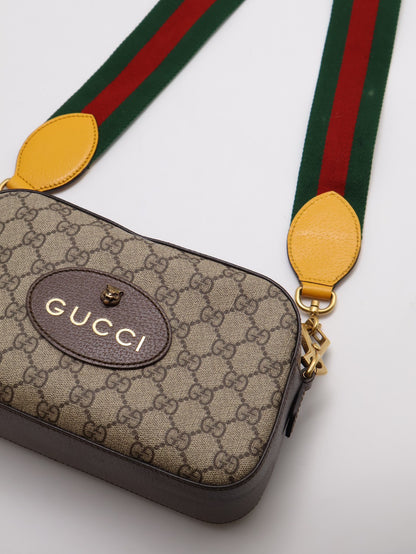 GUCCI Superme虎頭老花相機包