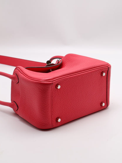 HERMES Mini lindy - 極致粉銀 D