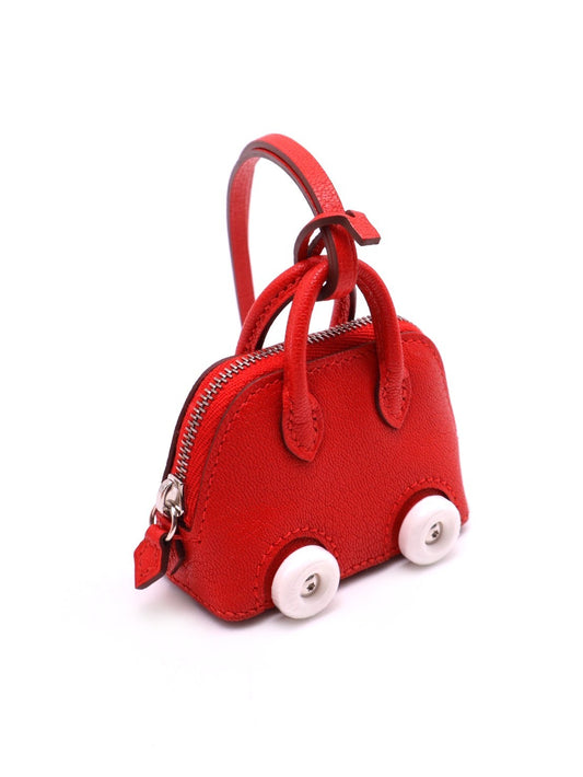 HERMES Bolide on wheels charm - 心紅色 B