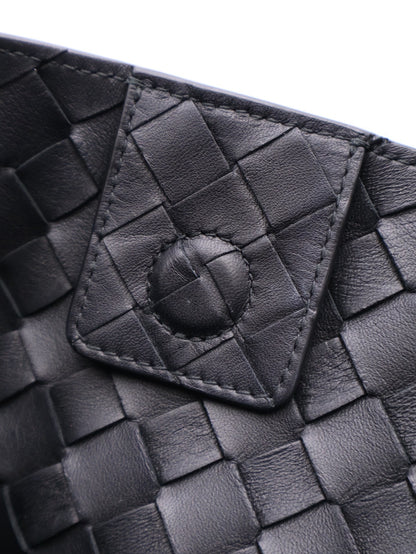 BOTTEGA VENETA Andiamo編織單肩包 - 中號黑金