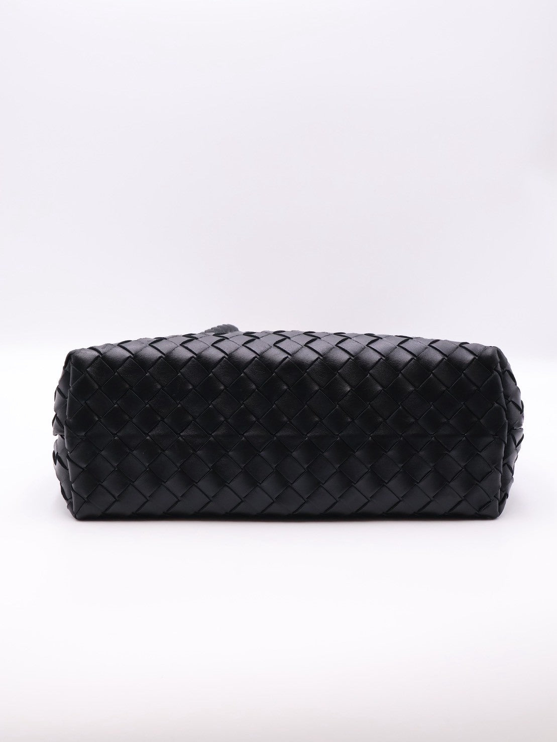 BOTTEGA VENETA Andiamo編織單肩包 - 中號黑金