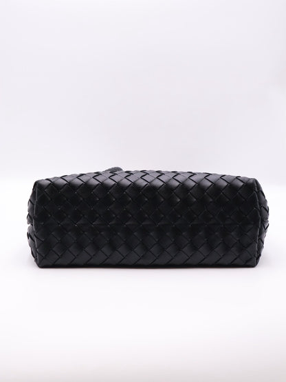 BOTTEGA VENETA Andiamo編織單肩包 - 中號黑金