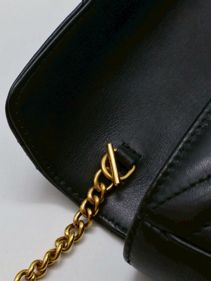 GUCCI Marmont Matelasse斜背包 - 16超迷你黑金