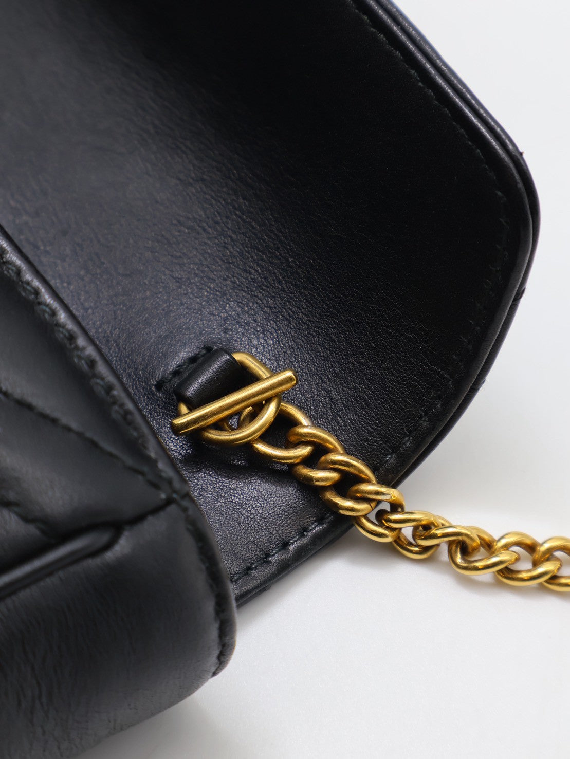 GUCCI Marmont Matelasse斜背包 - 16超迷你黑金