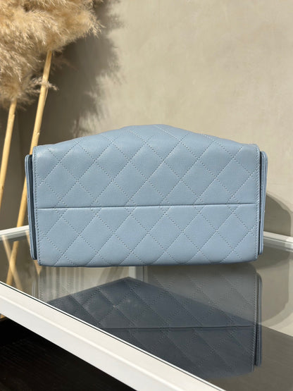 CHANEL 25 Hobo Bag - 小號霧霾藍金