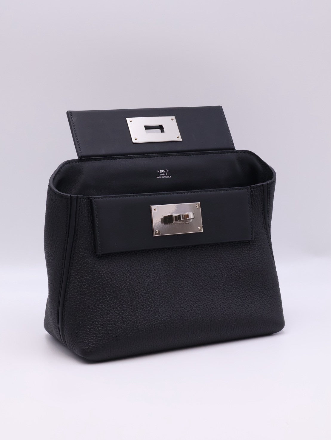HERMES Mini 24/24 - Noir 89 黑銀 G