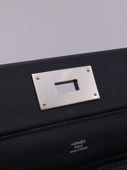 HERMES Mini 24/24 - Noir 89 黑銀 G