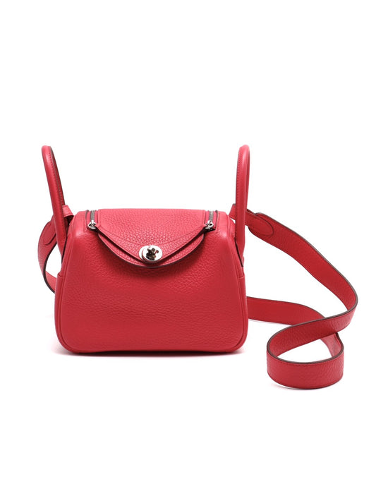 HERMES Mini lindy - 極致粉銀 D
