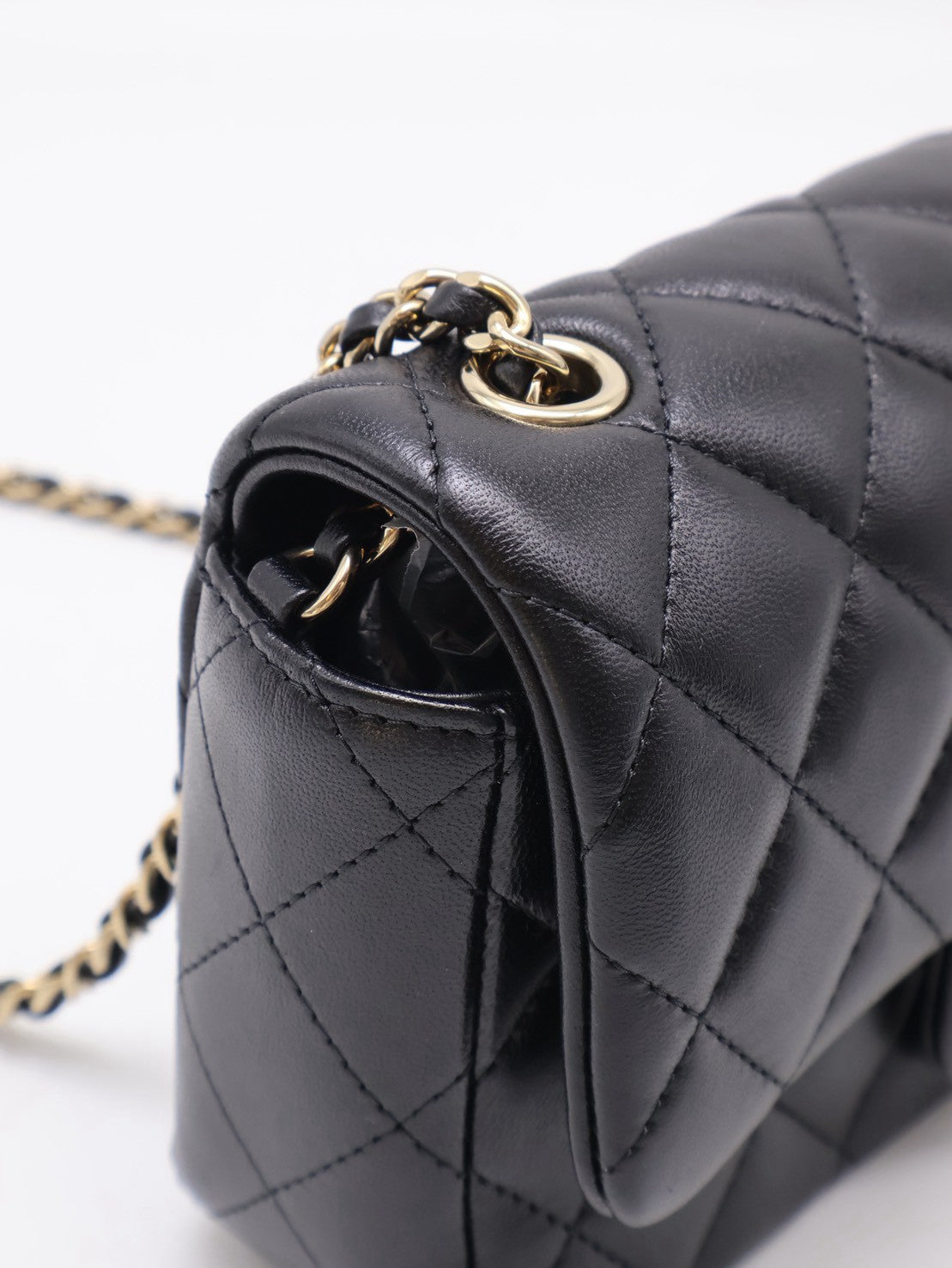CHANEL 經典口蓋包Mini CF18 - 黑金