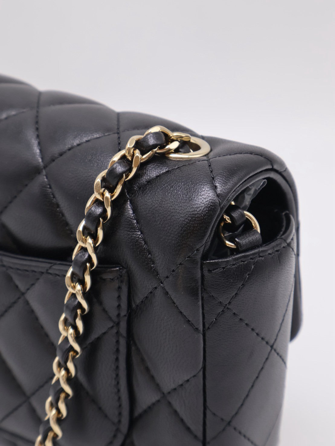 CHANEL 經典口蓋包Mini CF18 - 黑金
