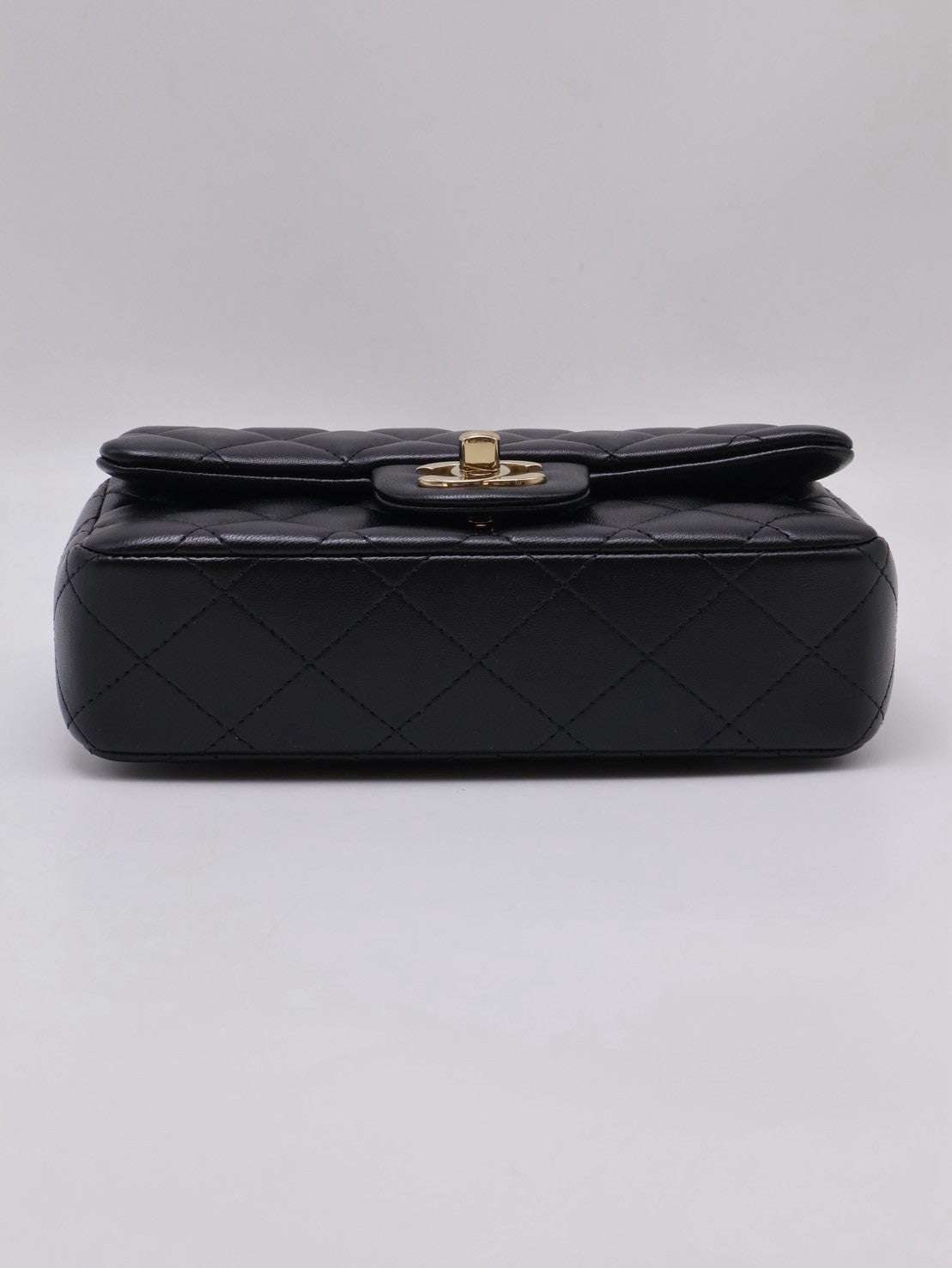 CHANEL 經典口蓋包Mini CF18 - 黑金
