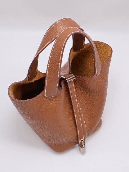 HERMES Picotin 18 - Gold 37 金棕銀 W