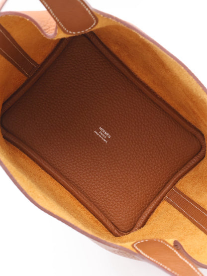 HERMES Picotin 18 - Gold 37 金棕銀 W