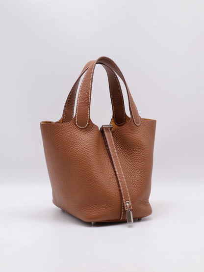 HERMES Picotin 18 - Gold 37 金棕銀 W