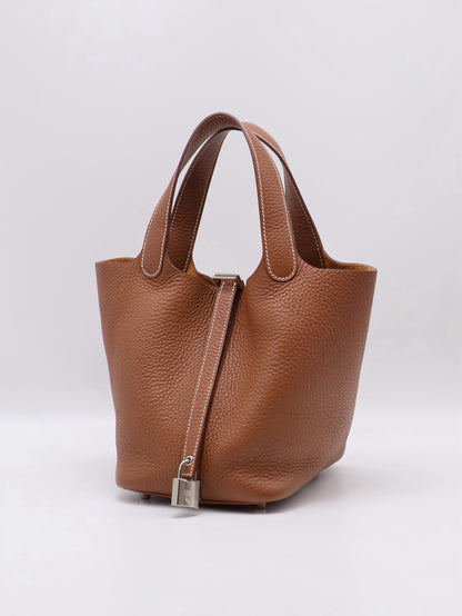 HERMES Picotin 18 - Gold 37 金棕銀 W
